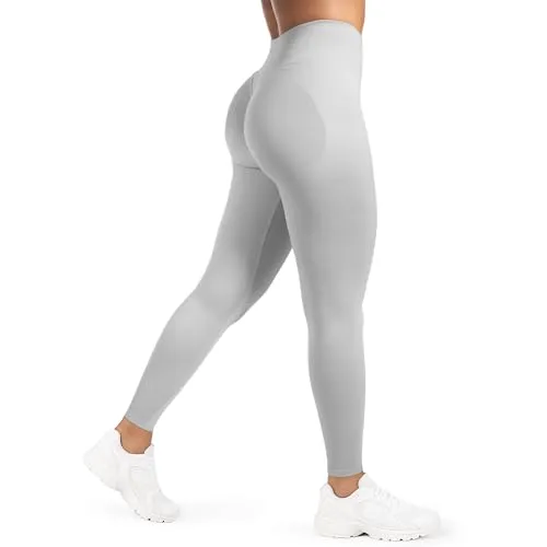 SMILODOX Leggings Damen Myrah mit Scrunch, Butt Lift Sporthose Nahtlos High Waist V-Shape Sport Leggins Seamless Schweißabsorbierend Trainingshose Blickdicht Yogahose Für Sport Fitness Yoga Alltag