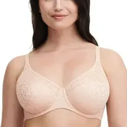 Chantelle Easy Feel Norah Bügel-BH 90B Beige Dore - Funktionsunterwäsche mit leicht transparentem Obercup und verstellbaren Trägern für optimalen Tragekomfort.