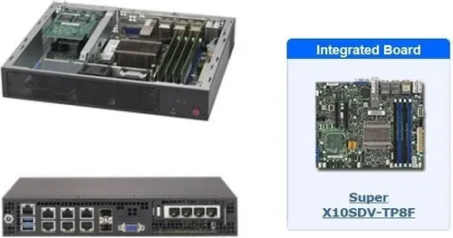 Supermicro SuperServer E300-8D - Server - Mini-1U von Supermicro