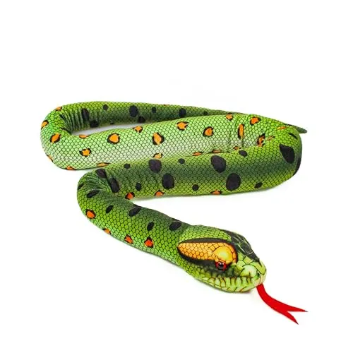 Teddys Rothenburg Kuscheltier Schlange Anakonda grün 150 cm Plüschschlange Plüschtier Stofftier