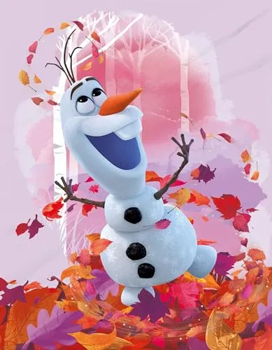 BERONAGE Große Frozen Die Eiskönigin Olaf Summer Decke 130 x 170 cm super weiche Kuscheldecke Wohndecke Sofadecke Fleecedecke Disney Anna ELSA Kristoff Sven Snowman Schneemann Pass. zur Bettwäsche