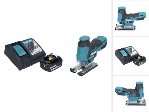 Makita DJV 185 RG1 Akku Stichsäge 18 V Brushless - Professionelle Akku-Stichsäge mit bürstenlosem Motor, ideal für präzise Schnitte in Holz, Kunststoff und Metall. Inklusive 6,0 Ah Akku und Ladegerät für maximale Leistung und Flexibilität.