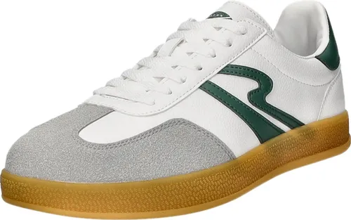 Sneakers Herren-Sneaker Weiß-Grün-Grau, Farbe:weiß, EU Größe:44