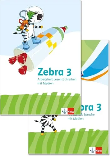 Zebra 3: Paket: Arbeitsheft Sprache, Arbeitsheft Lesen/Schreiben Klasse 3 (Zebra. Ausgabe ab 2024)