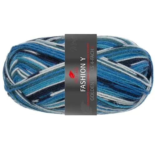 Pro Lana Golden Socks Fashion Y S18 - Blau/Türkis/Hellgrau/Dunkelblau