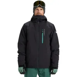 QUIKSILVER Titano Snowboardjacke für Herren, Gr. S, schwarz - Funktionelle Snowboardjacke mit 10K DryFlight®-Technologie für optimale Imprägnierung und WarmFlight® x2 Eco-Technologie für hohe Wärmeisolierung. Ideal für Wintersport und umweltbewusste Abenteurer.