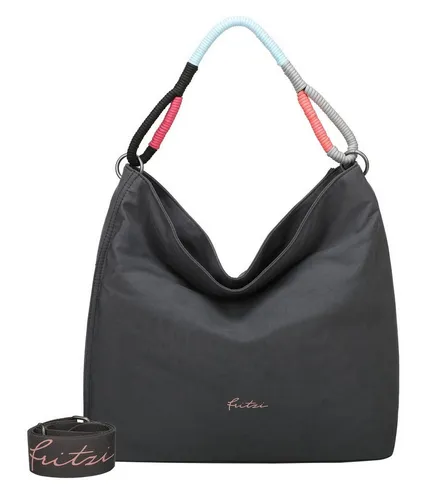 Fritzi aus Preußen Hobo Limited Schultertasche 42 cm schwarz - Handtaschen, stilvolle Hobo Schultertasche mit großzügigem Platzangebot und veganem Leder für umweltbewusste Fashion-Liebhaber.