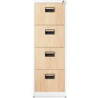 Hängeregistraturschrank V004A: 4-Schubladen Aktenschrank für sichere Aufbewahrung - Büroschränke: Geräumiger und abschließbarer Hängeregistraturschrank mit 4 Schubladen für eine sichere und übersichtliche Aufbewahrung von Akten und Hängemappen.