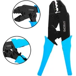 TECPO Kabelschuh- Crimpzange 0,5-6 mm für isolierte Kabelverbinder