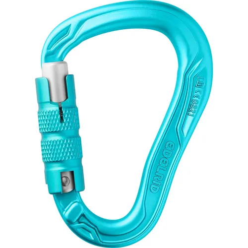 Edelrid HMS Bullet Triple II - Robuster Karabiner in Türkis - HMS-Karabiner mit leichtem Design und sicherem Dreifachverschluss, ideal für Alpinklettern und Sportklettern. Entdecken Sie weitere Edelrid Produkte bei Bergfreunde.de!