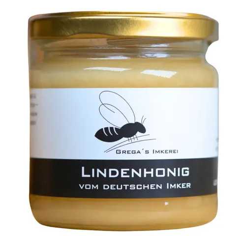 Grega´s Imkerei Honig Lindenhonig aus Deutschland, 1 x 250 g, (Sortenhonig 