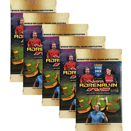 Panini FIFA 365 Adrenalyn XL 2025 Trading Cards - 5 Booster
