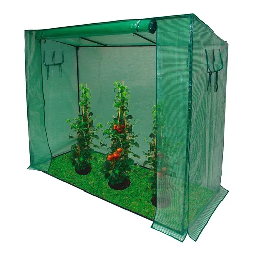 Tomaten Gewächshaus XXL 200/80/170 cm - Garten-Zubehör: Robustes Metall-Gewächshaus für optimale Wachstumsbedingungen, ideal für die Anzucht von Tomaten und anderen Pflanzen.