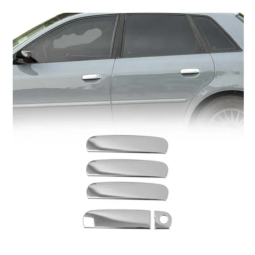 Türgriff Blende Türgriffkappen für Audi A4 2005-2008 4-Tür Edelstahl Silber 5tlg
