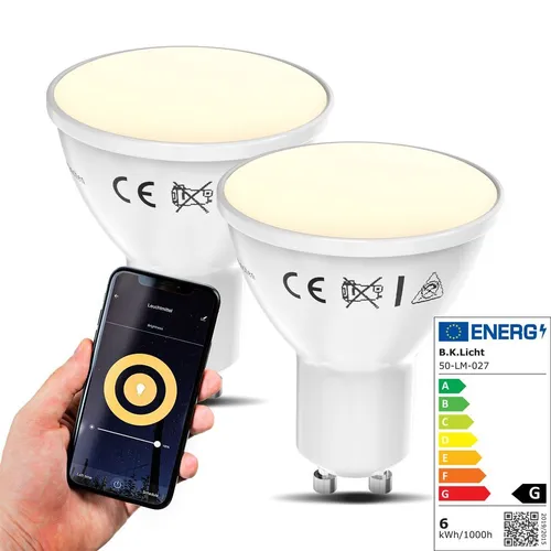 LED Smart Home Leuchtmittel WiFi Lampe dimmbar Licht Birne GU10 Alexa Google 5,5