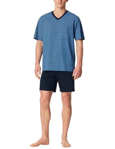 Schiesser Shorty Comfort Nachtwäsche (2 tlg) mit klassischem Karo - Erleben Sie höchsten Komfort mit unserer Shorty Nachtwäsche, die für optimale Bewegungsfreiheit sorgt. Aus hochwertiger Bio-Baumwolle gefertigt, ist sie weich und angenehm auf der Haut. Modernes Karo-Design für einen stilvollen Look.