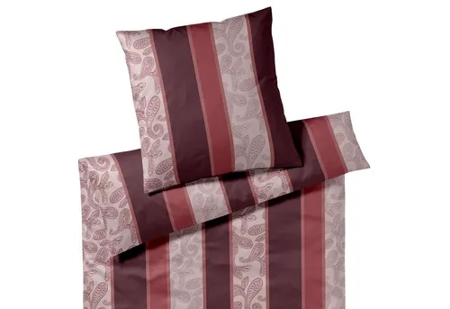 JOOP! Bettwäsche Paisley Stripes, Mako Satin, 1 teilig in rot von JOOP!