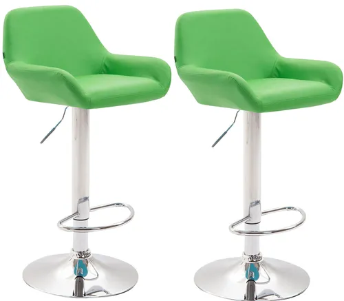CLP Barhocker Braga 2er Set in grün von CLP