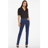 Marilyn Straight Jeans Mittelblau Premium Denim | Quinn - Klassische Marilyn Straight Jeans aus hochwertigem Denim für zeitlosen Stil. Figurschmeichelnder Schnitt mit praktischen Taschen und Reißverschluss. Ideal für vielseitige Outfits!