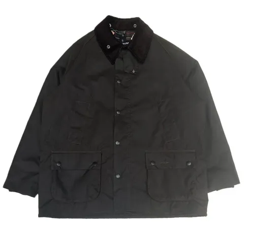 Barbour Herren Parka Jacke Classic Bedale Wax Jac MWX0010OL71, Einfarbig, Gr. Medium (Herstellergröße: 40), Grün (Olive 000) - Klassischer Parka mit gewachster Oberfläche, ideal für windige Tage. Ausgestattet mit praktischen Handwärmertaschen und großzügigen Balgtaschen.