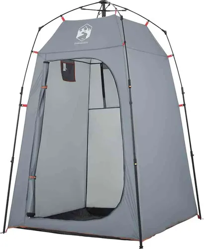 vidaXL Sichtschutzzelt Grau - Wasserdicht und Schnellaufbau - Zelt für Outdoor-Aktivitäten, wasserdicht mit Quick-Release-System für einfachen Aufbau. Ideal für Camping und Freizeit, sorgt für Sichtschutz und Komfort.