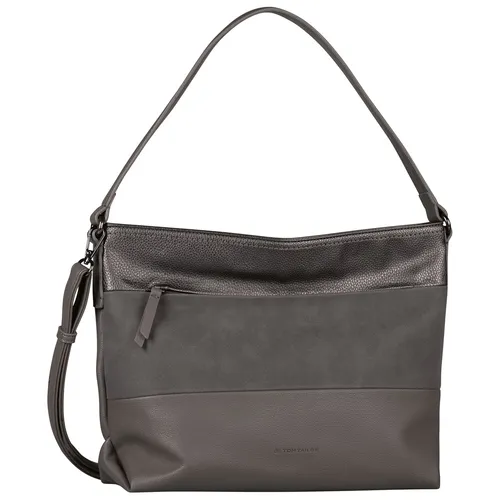 TOM TAILOR Nicolina Damen Hobo Bag - Damen-Schultertasche in Grau, mit vielseitigen Verstaumöglichkeiten und flexiblem Tragekomfort durch abnehmbaren Schulterriemen. Ideal für lässige Looks und den Alltag.
