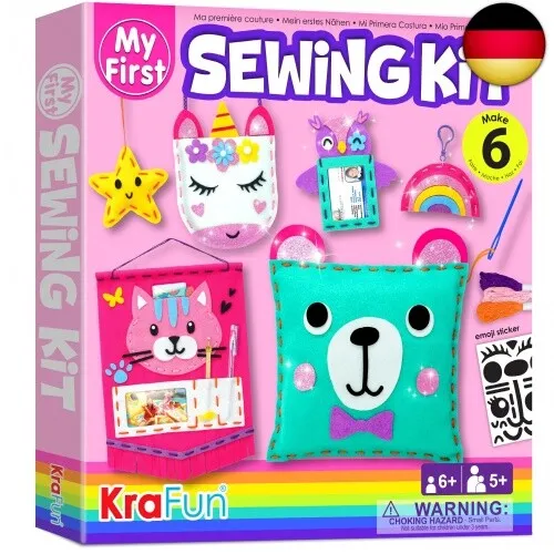 KRAFUN Nähset Einhorn Mein erstes Nähset für Kinder ab Jahren für Bas