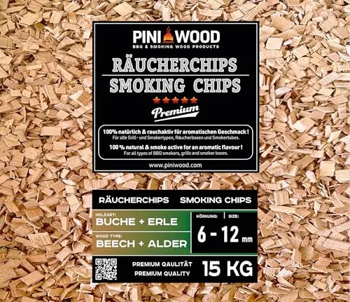 PINI Räucherchips 15 Kg Buche & Erle