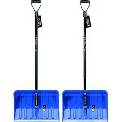 2X Schneeschaufel mit ergonomischem Griff