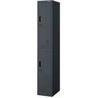 JAN NOWAK Sozialschrank IGOR 1 PLUS - Anthrazit 185 x 32 x 45 cm - Funktionaler Sozialschrank für Umkleideräume, bietet sichere Aufbewahrung von Kleidung und persönlichen Gegenständen. Stabile Stahlkonstruktion, optimale Organisation und integrierte Lüftungsöffnungen für frische Luft.