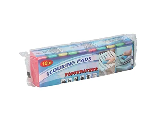 Putzschwamm Topfkratzer 10-teilig - Schwamm, je 9 x 6 x 3cm