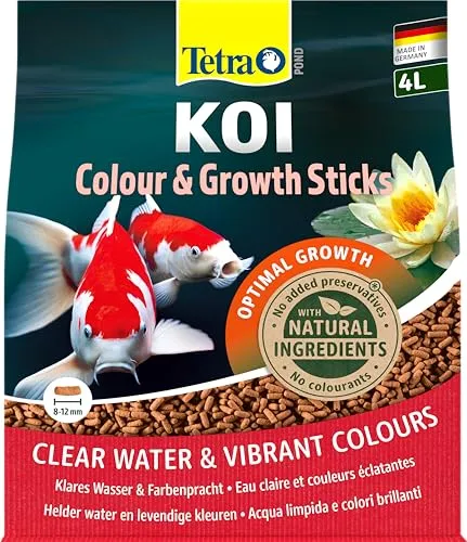 L TETRA Pond KOI Colour&Growth Sticks Fischfutter - Ideal für Koi, sorgt für klares Wasser und fördert die Farbenpracht, perfekt für Teichhaltung.