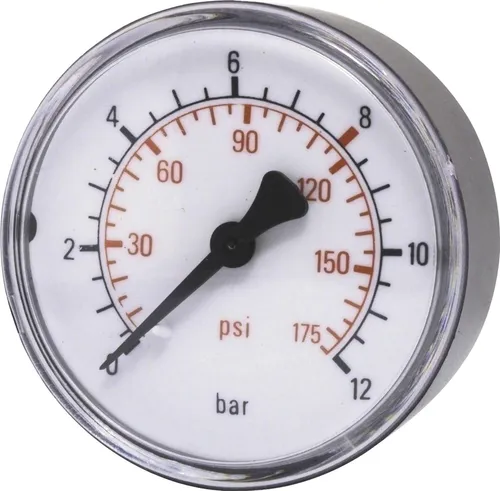 ELMAG Druckluft Manometer 40 mm 0 - 10 bar mit Außengewinde hinten 1/8