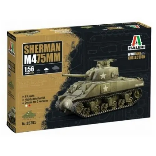 Italeri 25751 1:56 US M4 Sherman (75 mm) 510025751