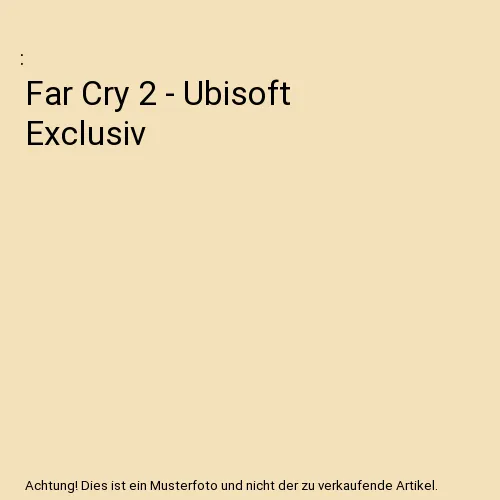 Far Cry 2 PC - Neu & OVP - Genre: Shooter, USK ab 18, erlebe actionreiche Abenteuer in einer offenen Welt mit packender Grafik und fesselndem Gameplay.