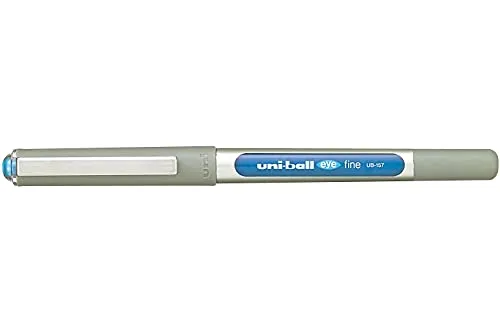 Faber-Castell uni-ball 148179 - Tintenroller uni-ball Eye Design, 0,4 mm, hellblau, 1 Stück