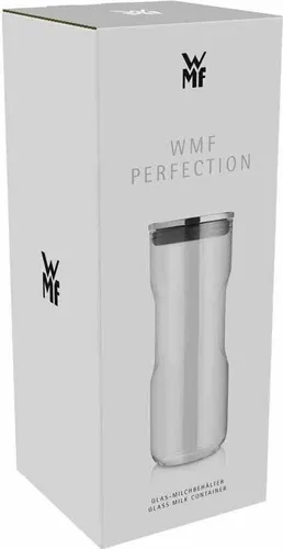 WMF Perfection Glas Milchbehälter 1,0l - Milchkännchen & Sahnekännchen, ideal für WMF Perfection Kaffeevollautomaten, hygienisches Glas, elegante Form für einfache Milchzubereitung und optimale Aufbewahrung.