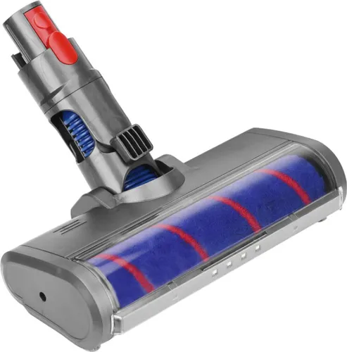 Trade-Shop LED Elektro Turbodüse / Bodendüse / Staubsaugerdüse / Wischaufsatz für viele Dyson Bodenstaubsauger wie V7 V8 V10 V11 V15 / mit Softwalze für Bodenschutz