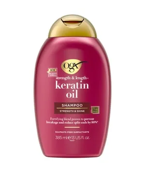 Ogx Keratin Oil Haarshampoo 385 ml - Shampoo für kräftigeres Haar, mit stärkenden Keratin Proteinen und Arganöl, schützt vor Haarbruch und Spliss – ideal für gesundes, glänzendes Haar.