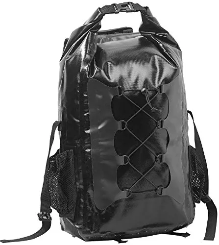 Semptec Urban Survival Technology wasserdicht Tasche: Wasserdichter Trekking-Rucksack aus LKW-Plane, 30 Liter, schwarz (Tasche aus Plane, Kurier-Rucksack wasserdicht, wasserdichte)