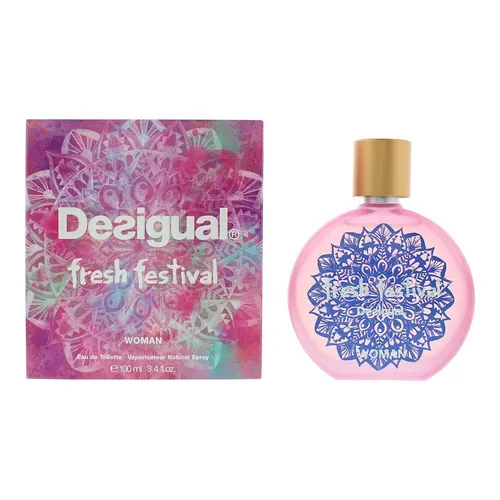 Desigual Parfum 07-1504000 Fresh Festival Eau de Toilette, 100 ml - Eau de Toilette für Damen mit frischem, belebendem Duft, perfekt für den Alltag und besondere Anlässe.