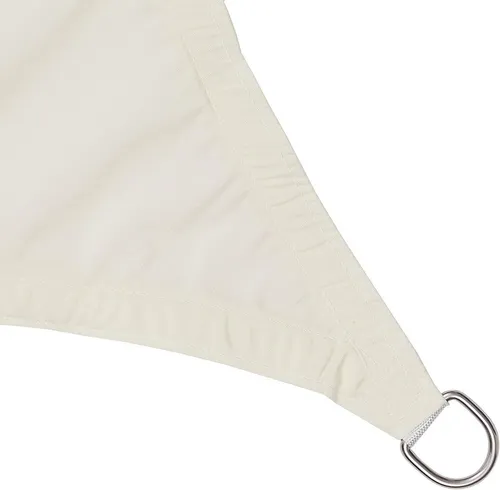 Lumaland Sonnensegel Dreieckform 3x3x3 m Elfenbein