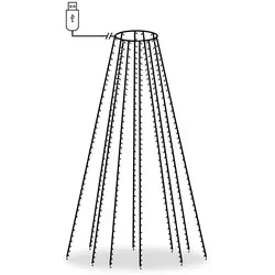 vidaXL Weihnachtsbaum-Lichternetz mit 400 LEDs Blau in blau von vidaXL