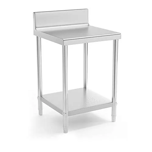 Royal Catering RCAT-60/60-N Edelstahltisch - Arbeitstisch für Lebensmittelzubereitung, hohe Tragkraft von 150 kg und hygienischer Edelstahl, ideal für Gastronomie und Outdoor-Küchen.