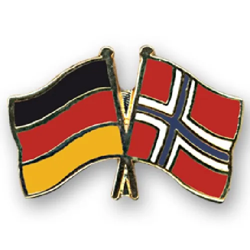 Freundschaftspin Deutschland-Norwegen von Everflag