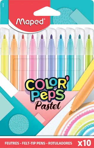 Maped Fasermaler COLOR'PEPS Pastel 10er Kartonetui