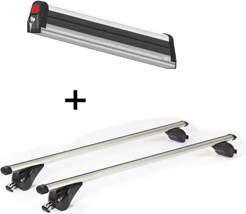 Skiträger VDP Everest 3 + Dachträger KING1 für Jeep Compass II (5 Türer) - Komplettset aus Skiträger VDP Everest 3 und Dachträger KING1, ideal für Jeep Compass II (5 Türer) ab 17. Maximale Ladekapazität von 100 kg für bis zu 3 Paar Ski oder 2 Snowboards. Schnelle Montage und hochwertige Materialien garantieren Langlebigkeit.