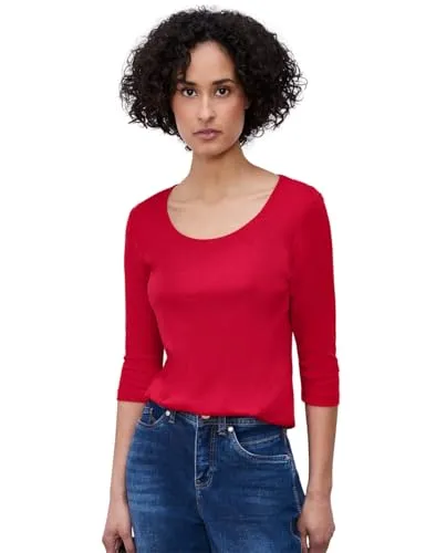 Damen Basic Shirt mit blickdichter Front von Street One