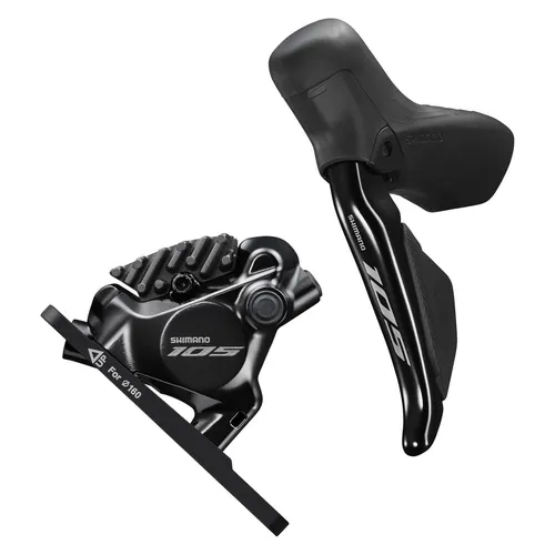 Shimano 105 ST-R7170 BR-R7170 links 2-fach Di2 Vorderrad Rennrad Scheibenbremse - Bremsen für Rennräder, hydraulische Scheibenbremse für präzise Kontrolle und optimale Bremsleistung, ideal für anspruchsvolle Fahrer.