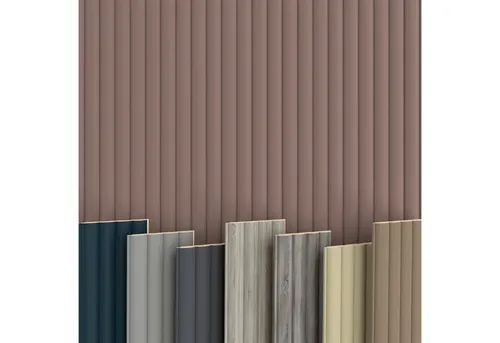 Hexim Wave De Luxe Mauve Wanddekoobjekt - Deko-Objekte: MDF Lamellenwand mit akustischen Vorteilen für eine verbesserte Raumakustik und individuelle Gestaltungsmöglichkeiten.